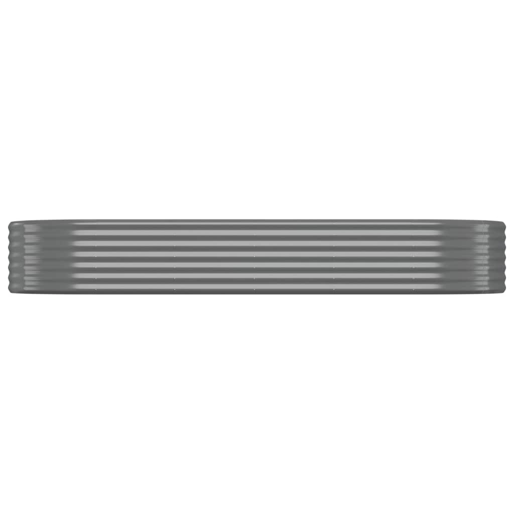 Jardinera Arriate Acero Galvanizado Gris 249x100x36 Cm_2