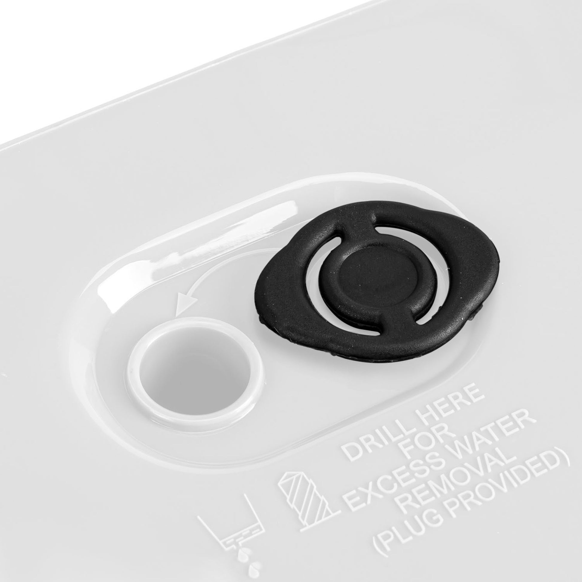 Macetero Color Blanco, Con Depósito, Colección Furu, De 26,5x26,5x 50cm, Capacidad De 11l.