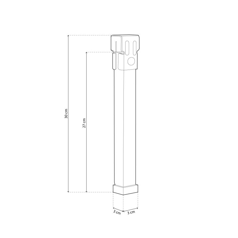 Juego De Patas Para Somier Metal, , 3 X 27 X 3_5