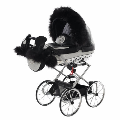 Carro De Muñecas Hand Craft Glitter Satin Classic Black / Silver_0