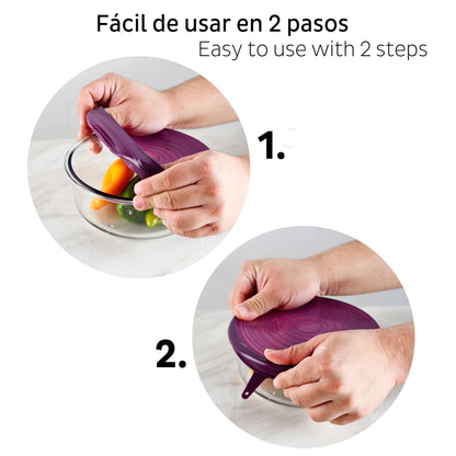 Olla A Presión Ø22cm 5,5l En Acero Inox + Set De 12 Tapas Silicona San Ignacio_2