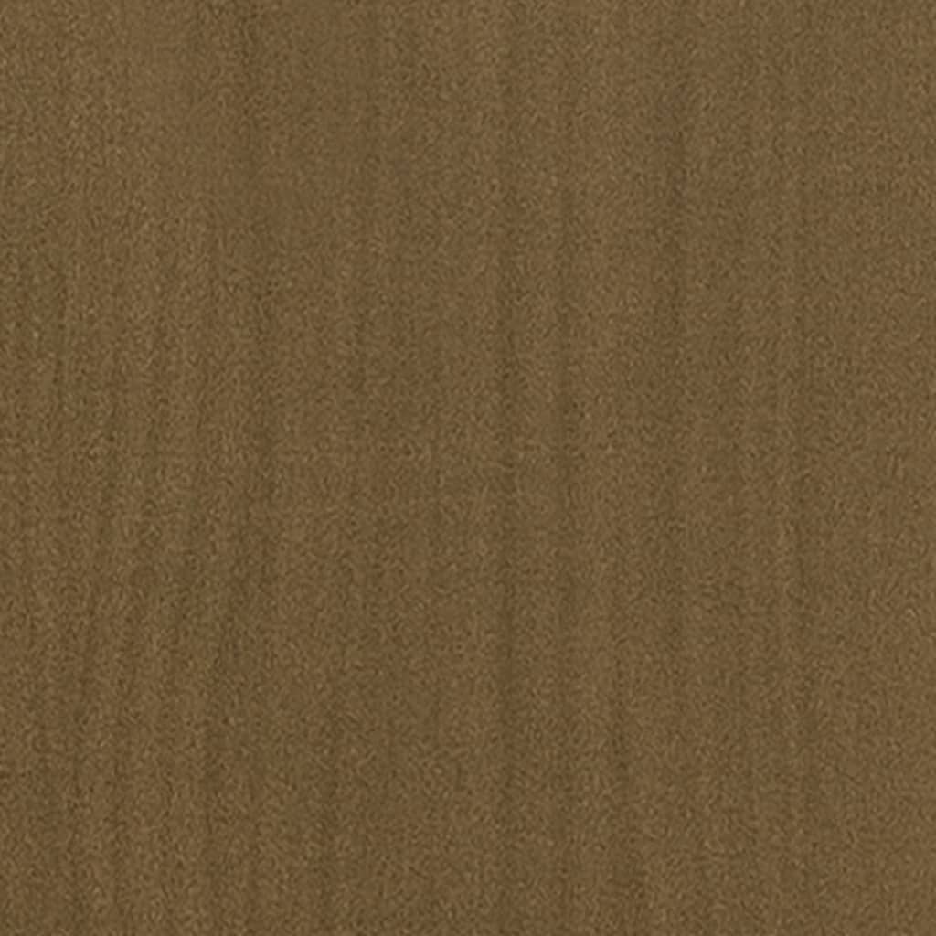 Jardinera De Madera Maciza De Pino Marrón Miel 40x40x70 Cm_5