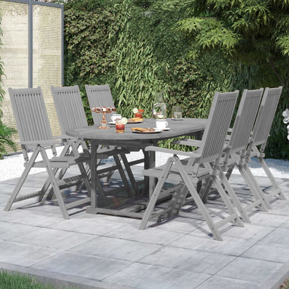Juego De Comedor Para Jardín 7 Piezas Madera Maciza Acacia / Vetonek_4