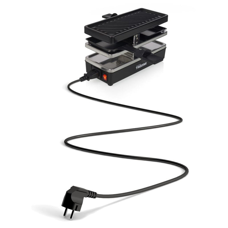 Tristar Plancha Raclette 2 Personas Ra-2741 Negro 400 W 23,8x10,4 Cm_5