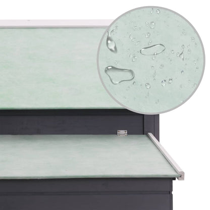 Vidaxl Gallinero De Madera Gris 157x97x110 Cm_4