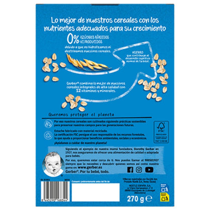 Papas Multigrãos Gerber 0% Açúcares Adicionados 270 g