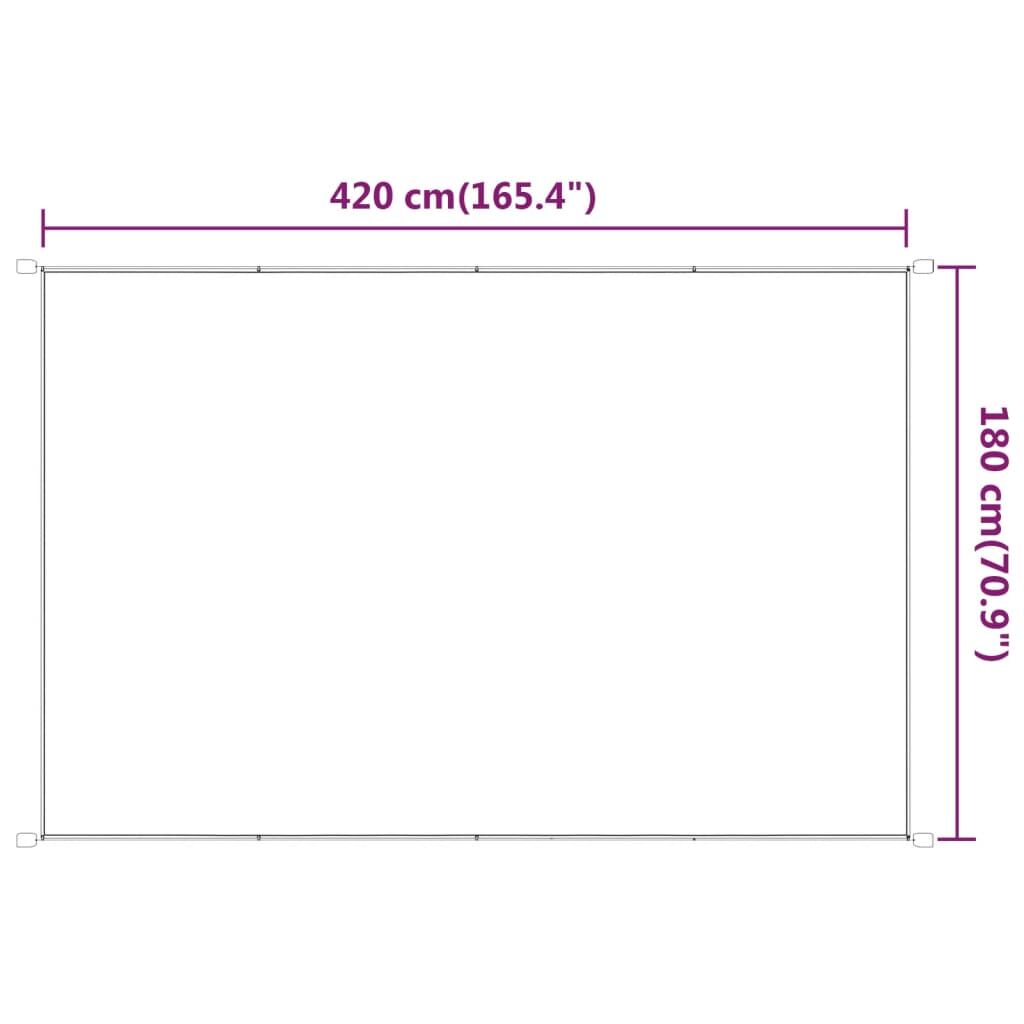 Vidaxl Toldo Vertical Verde Claro 180x420 Cm Tela Oxford_2
