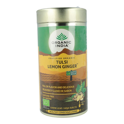 Tulsi Limão Gengibre Biológico Índia 100g