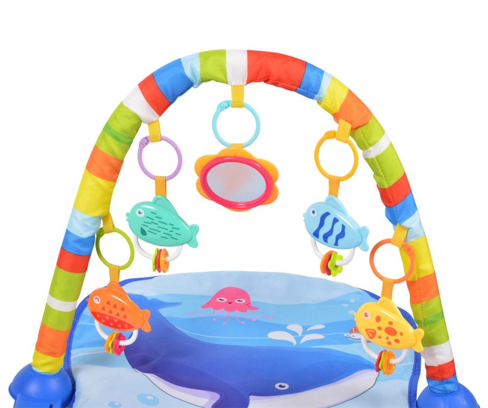 Manta De Actividades Con Piano Y Juguetes Colgantes Ocean He0631_2