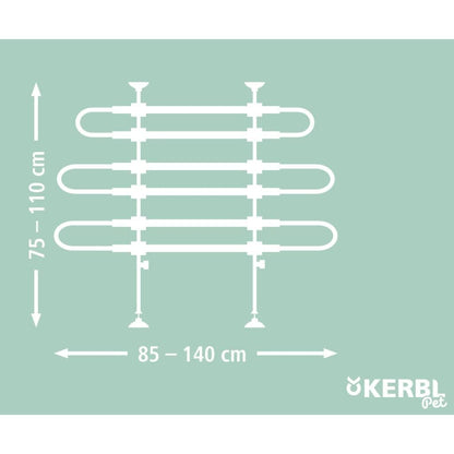 Kerbl Panel De Seguridad De Coche Para Mascotas Negro 75-110 Cm_2