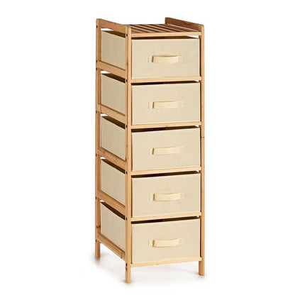 Mueble Ancho 5 Cajones Color Crema - Colección Kipit_0
