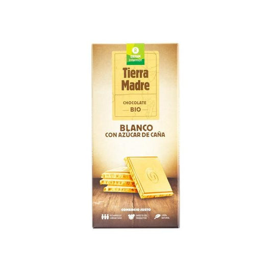 Chocolate branco com açúcar de cana biológico Tierra Madre Oxfam Intermón 100 g