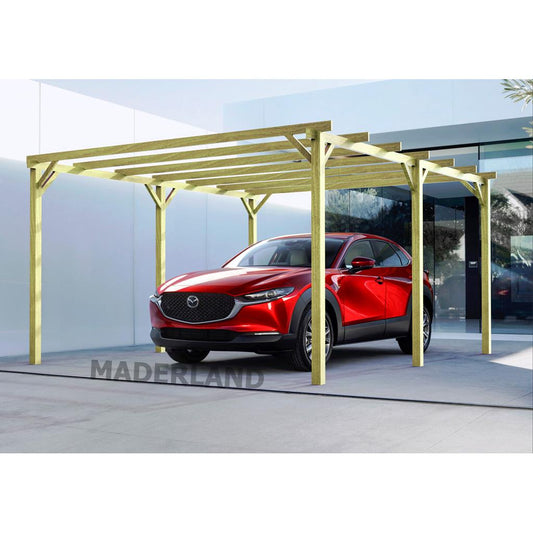 Bela garagem de madeira maciça Maderland