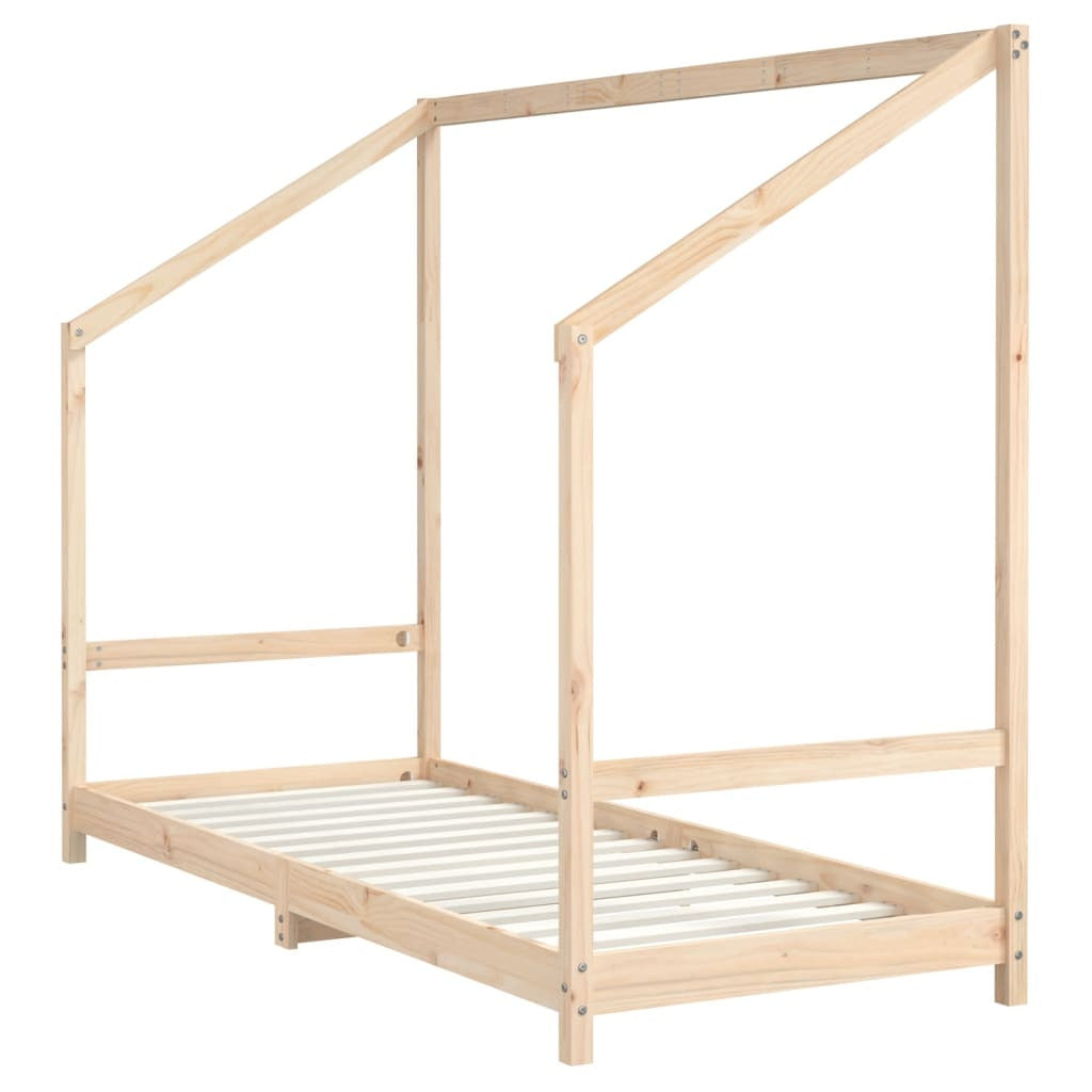 Vidaxl Estructura De Cama Infantil Madera Maciza De Pino 2x(80x200) Cm_3
