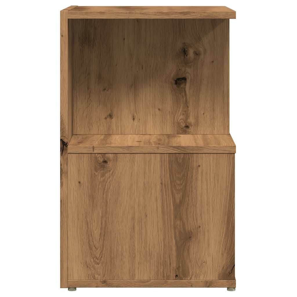 Mesitas De Noche 2 Uds Madera Roble Artisan 35x35x55 Cm_4