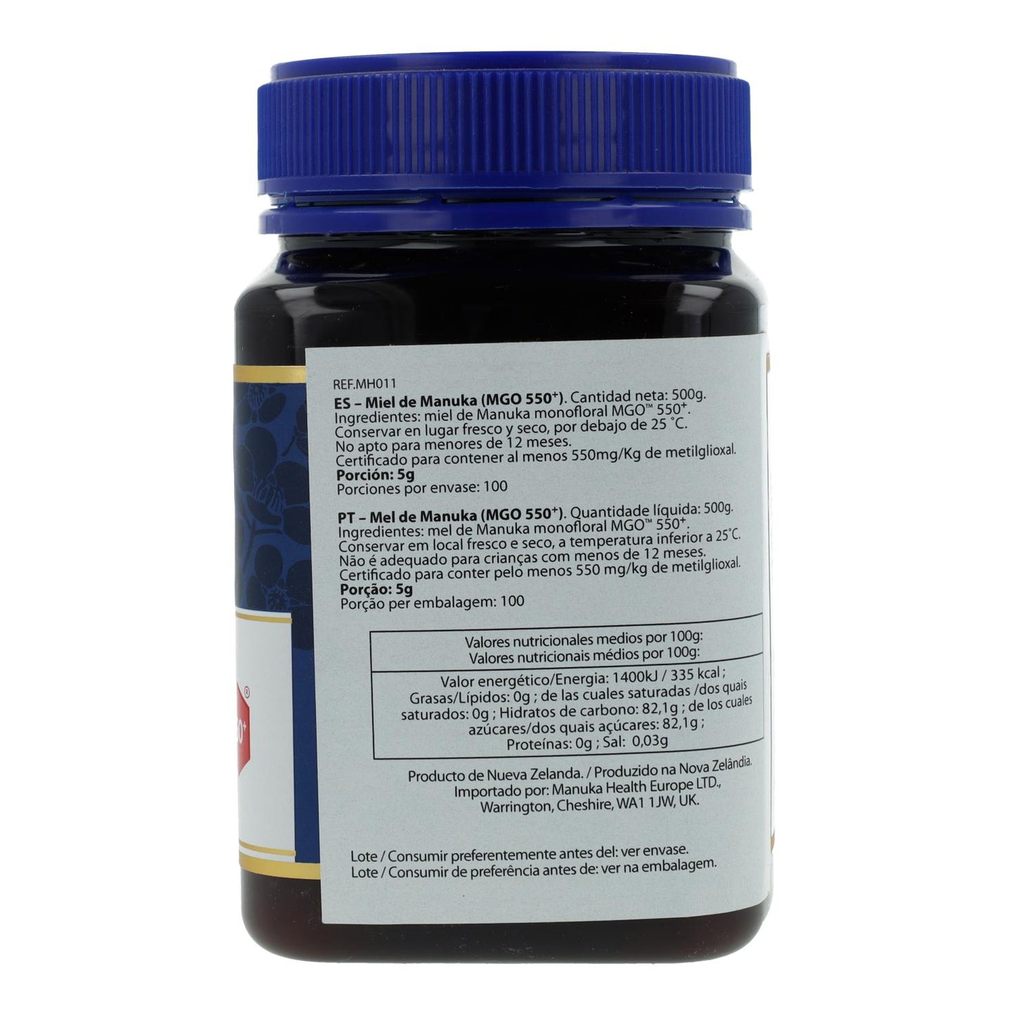 Mel de Manuka (MGO 550+) Manuka 500 gr