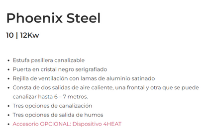 Bricosol Estufa De Pellets Phoenix Steel 12 Blanco Perla De Ferlux_1