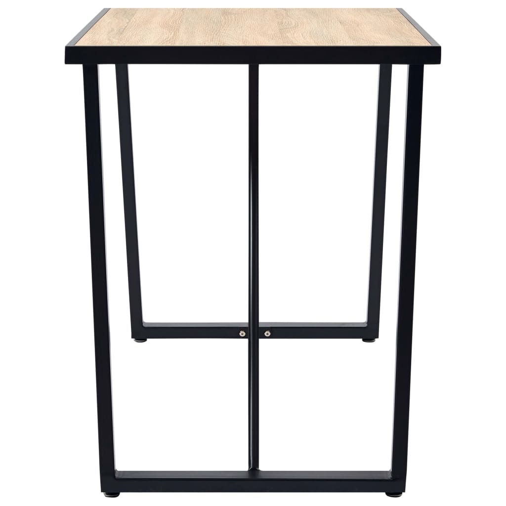 Mesa De Comedor De Mdf Color Roble 120x60x75 Cm_0