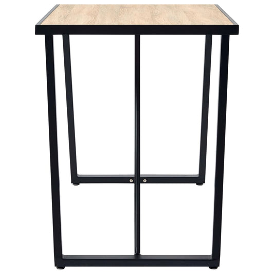 Mesa De Comedor De Mdf Color Roble 120x60x75 Cm_0