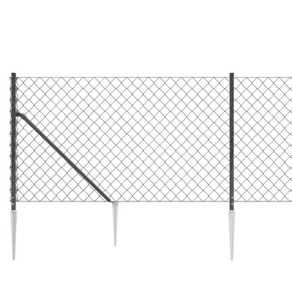 Cerca De Alambre Con Pinchos De Anclaje Gris Antracita 0,8x10 M / Vetonek_3