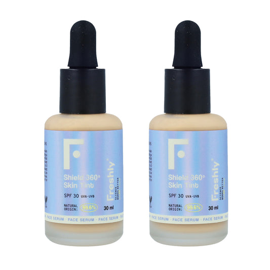 Pack de 2 Sérums com Escudo de Cor 360º Pele Tom Médio Freshly 30ml