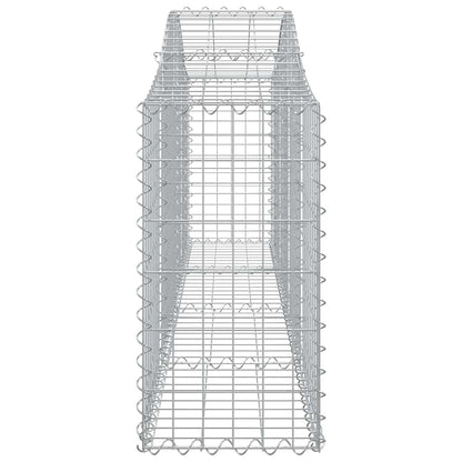 Cestas De Gaviones 10 Uds Forma De Arco Hierro 200x30x60/80 Cm_4