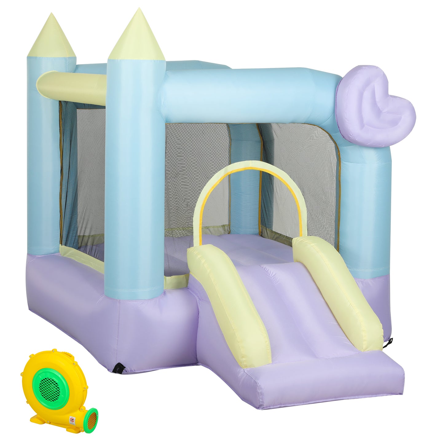 Aiyaplay Castillo Hinchable Para Niños De 3-8 Años Con Soplador Multicolor_0