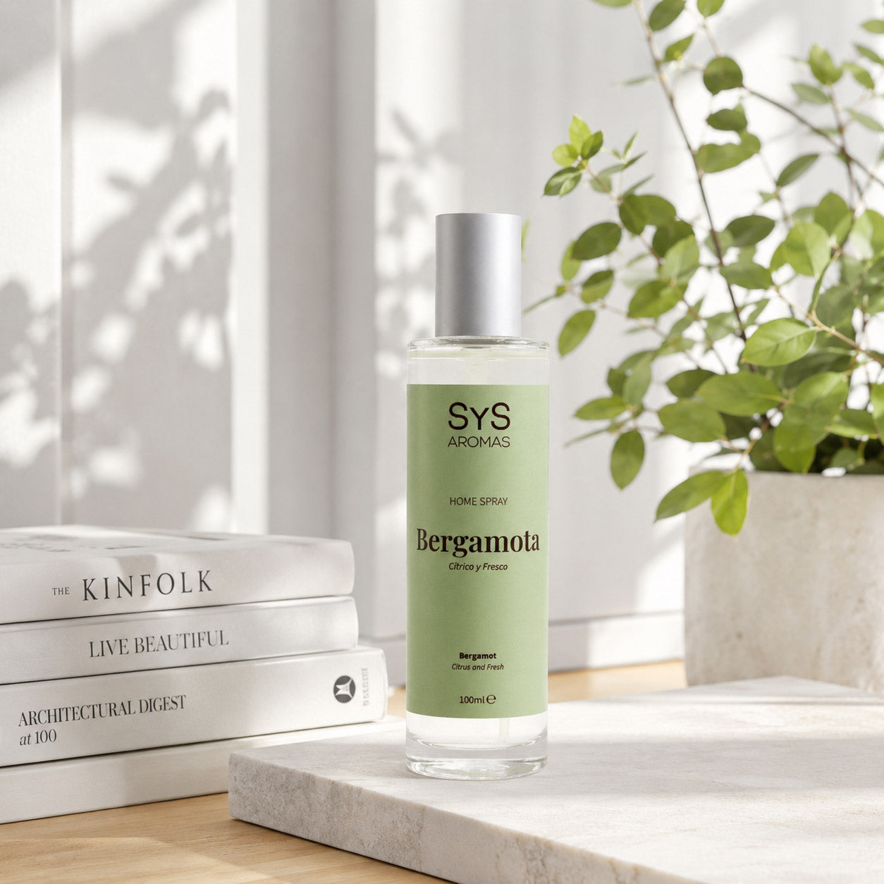Ambientador Pulverizador Bergamota Origins SYS Aromas 100 ml | Aroma Cítrico y Floral | Equilibrante_1