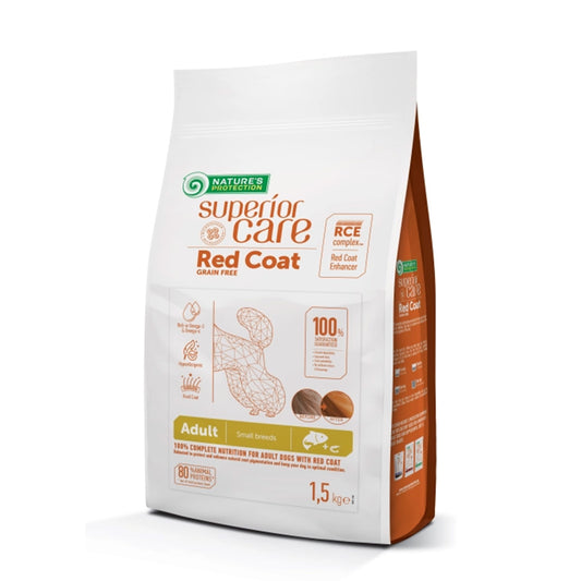 Ração de salmão para cães de raças pequenas Red Coat 1,5 kg Nature's Protection