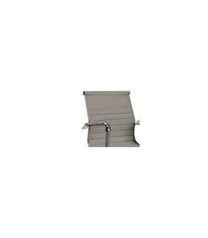 Pack De Dos Sillas Confidente Tapizado En Piel Sintetica Gris, 57 Cm(ancho) 90 Cm(altura)_4