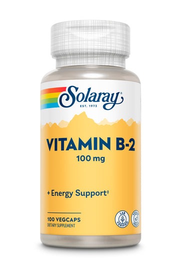 B2 100 mg Solaray, 100 cápsulas