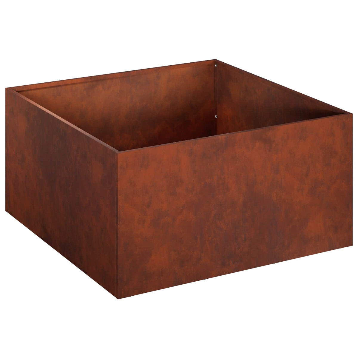 Macetero De Jardín 2 Uds. Oxidado 60 X 60 X 30 Cm Acero Oxidado_3