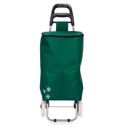 Carro De Compra 2 Ruedas Térmico Verde Kinvara – Mantén Tus Alimentos Frescos_2