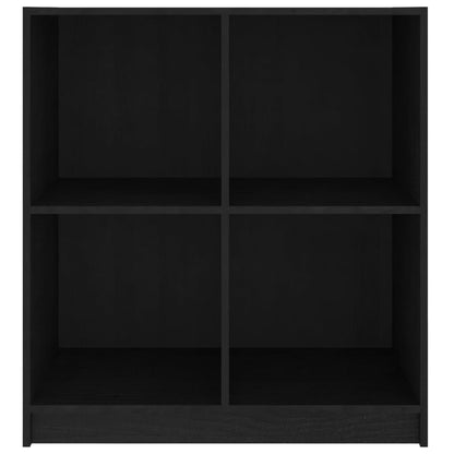 Aparador Madera Maciza De Pino Negro 70x33x76 Cm / Vetonek_0