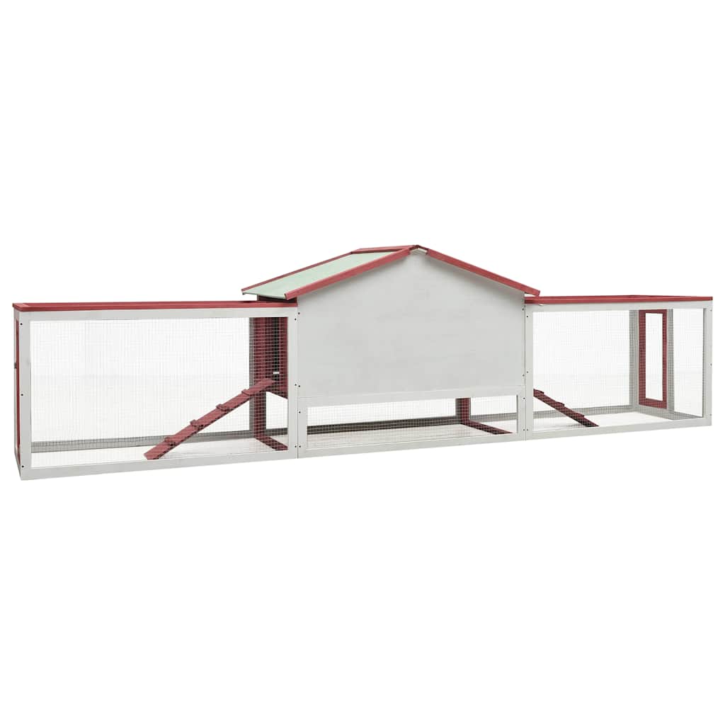 Conejera Madera Maciza Pino Y Abeto Rojo 310x70x87 Cm_3