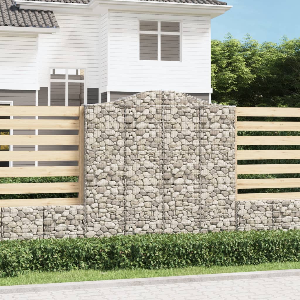 Cestas De Gaviones 5 Uds Forma De Arco Hierro 200x30x200/220 Cm_1