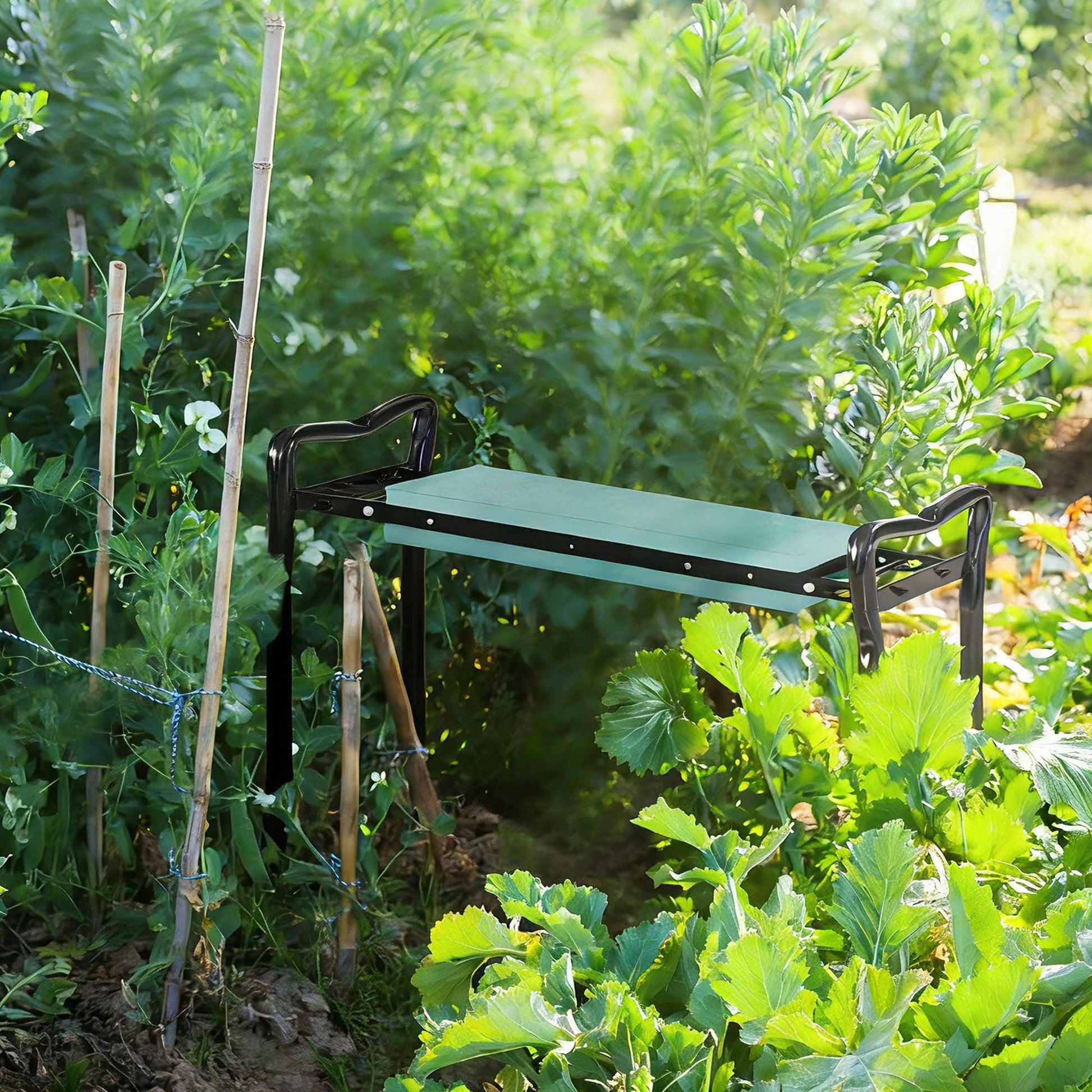 Outsunny Taburete Reclinatorio De Jardín Portátil Y Plegable Carga 150kg_1