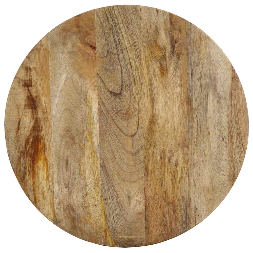 Mesa Auxiliar Madera Maciza De Mango Ø37x45 Cm_2
