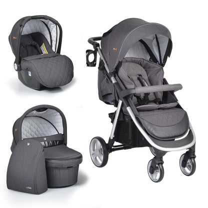 Carro Trío Capazo Duro Noble Hasta 22 Kg Dark Grey_0