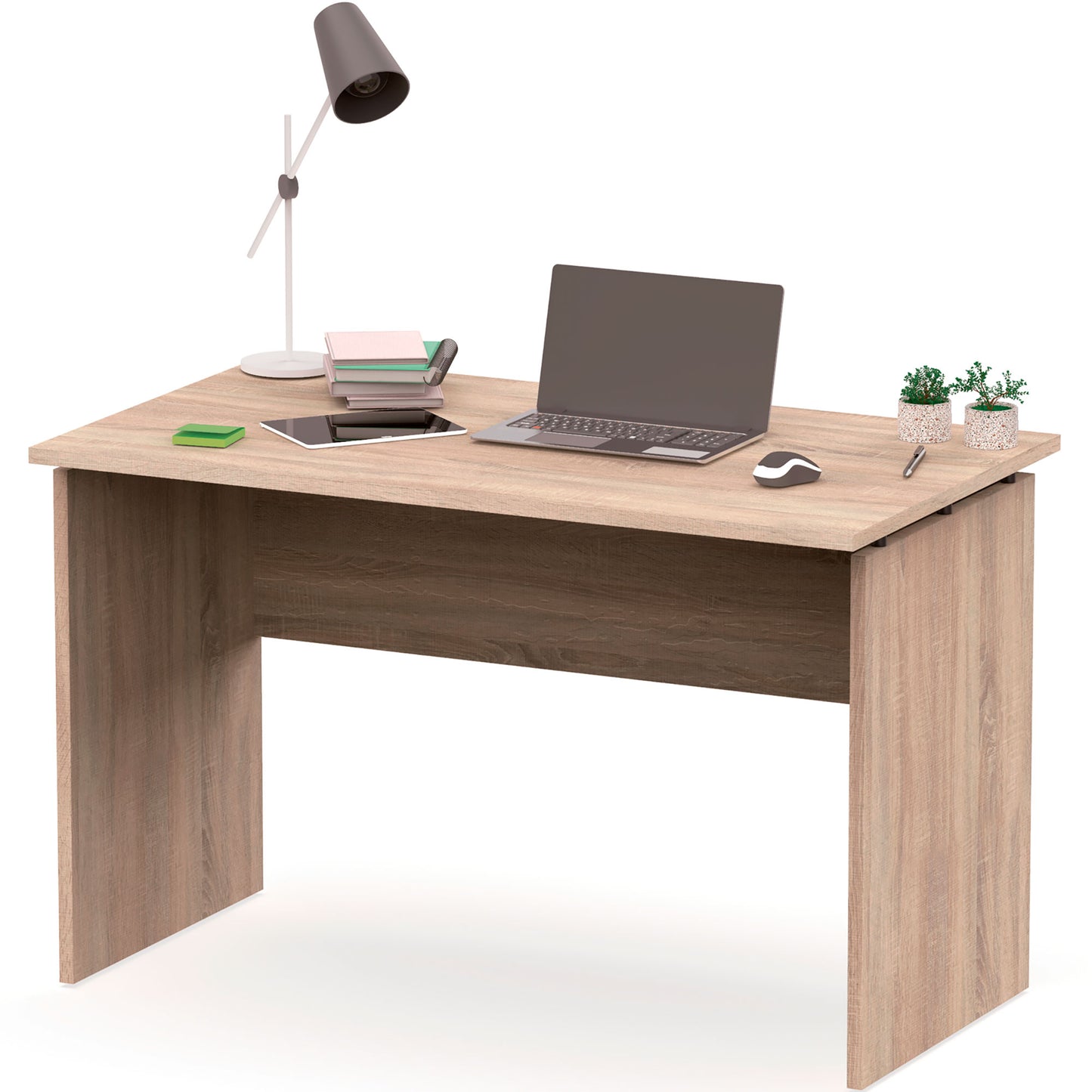 Escritorio, Mesa De Ordenador Oficina, Estudio 76 X 120 X 68 Cm, Despacho, Habitación, Desk, Briebe, Zenith, Madera_0