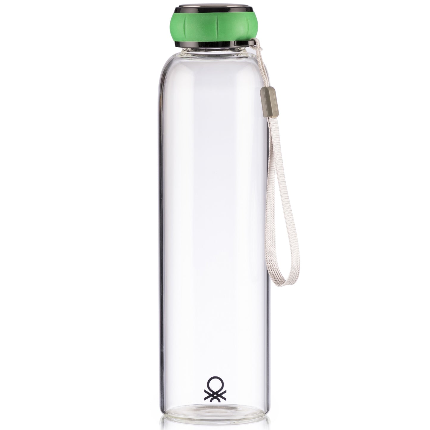 Botella De Agua 550ml Borosilicato Tapa Verde Casa Benetton_0