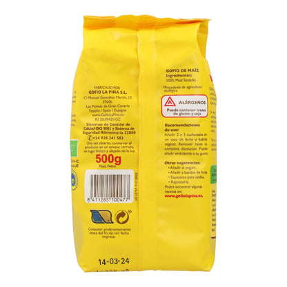 Milho biológico gofio La Piña 500 g