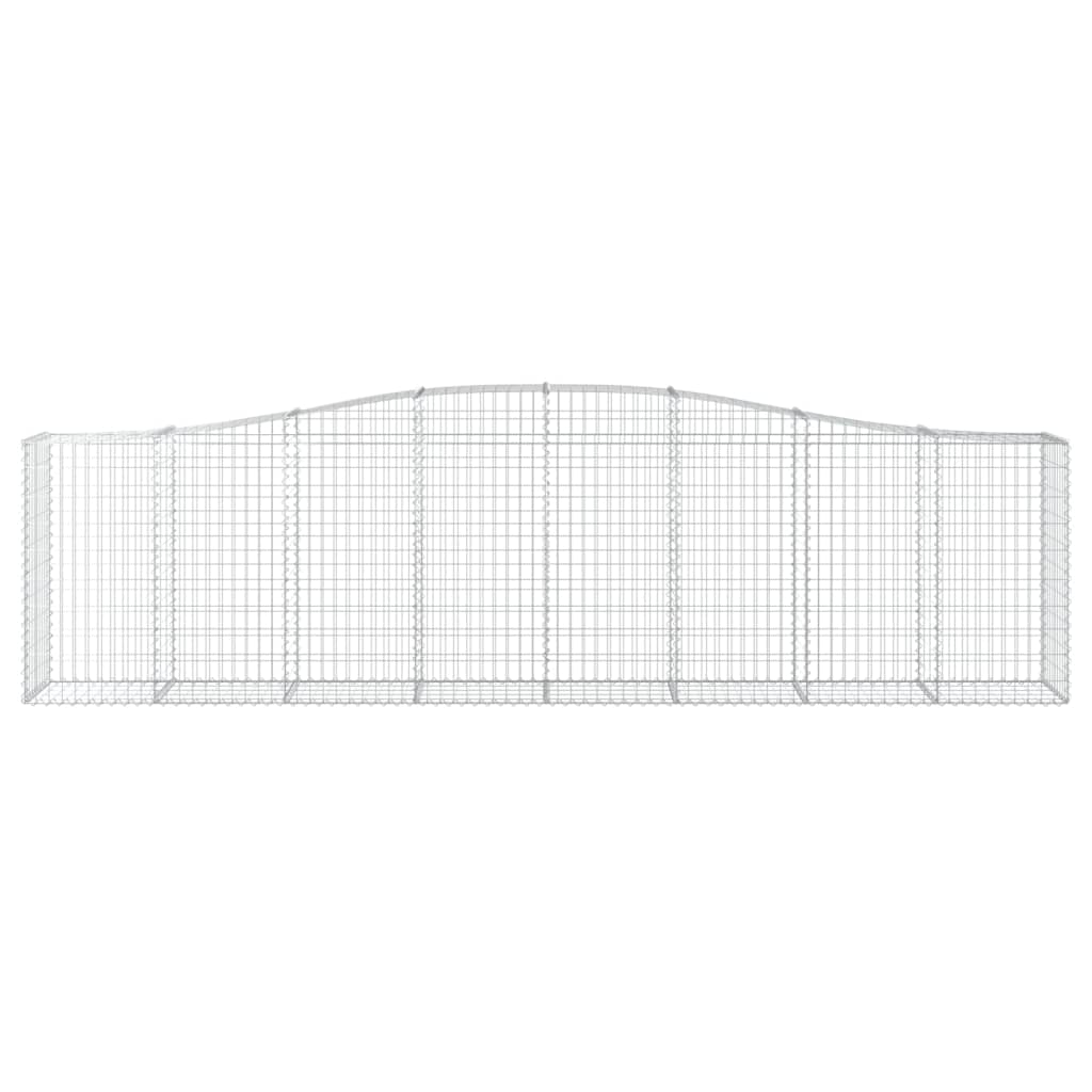 Cestas De Gaviones 2 Uds Forma De Arco Hierro 400x50x100/120 Cm_2