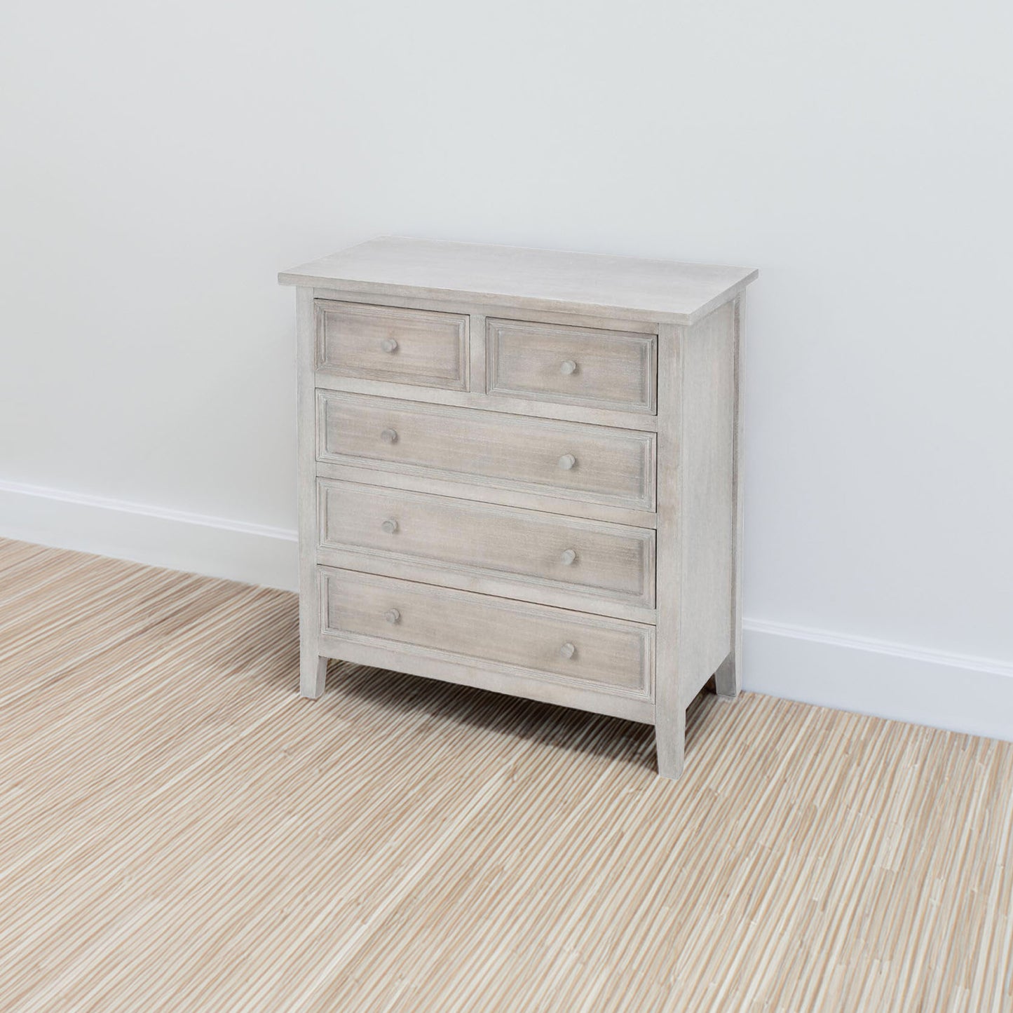 Wellhome Caja 5 Cajones Madera Blanqueada_3
