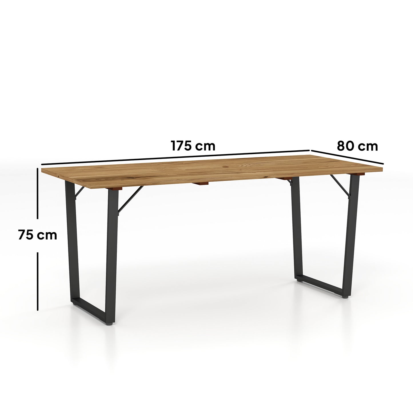 Outsunny Mesa Comedor De Jardín De Madera Con Encimera De Listones Natural_2