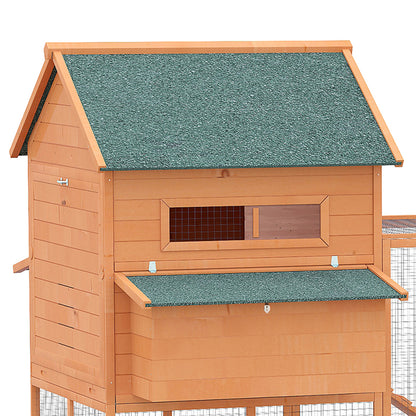 Pawhut Gallinero Exterior Madera Para 4-6 Gallinas Con 2 Nidos 347x160x150 Cm_3