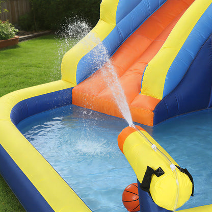 Aiyaplay Castillo Hinchable Acuático 8 En 1 Con Soplador 550w Tobogán Trampolín_3
