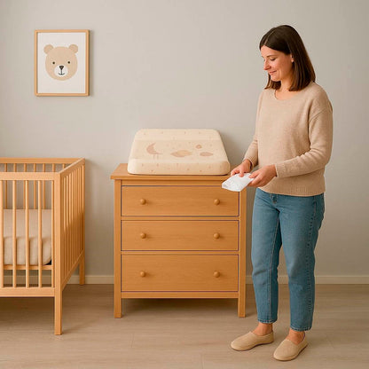 Bathby | Cambiador Fijo Para Bebé, Modelo Estrellas Y Luna_5