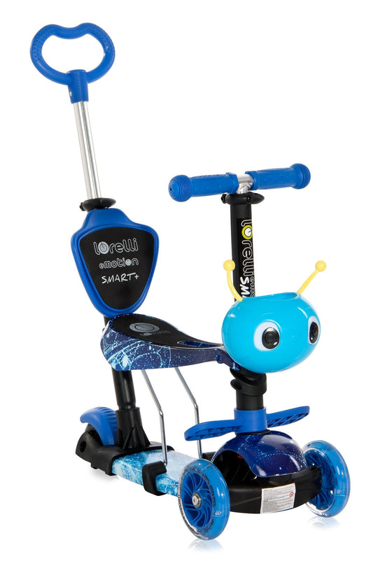 Patinete Infantil Con Asiento Y Respaldo Smart Plus Blue Cosmos_0