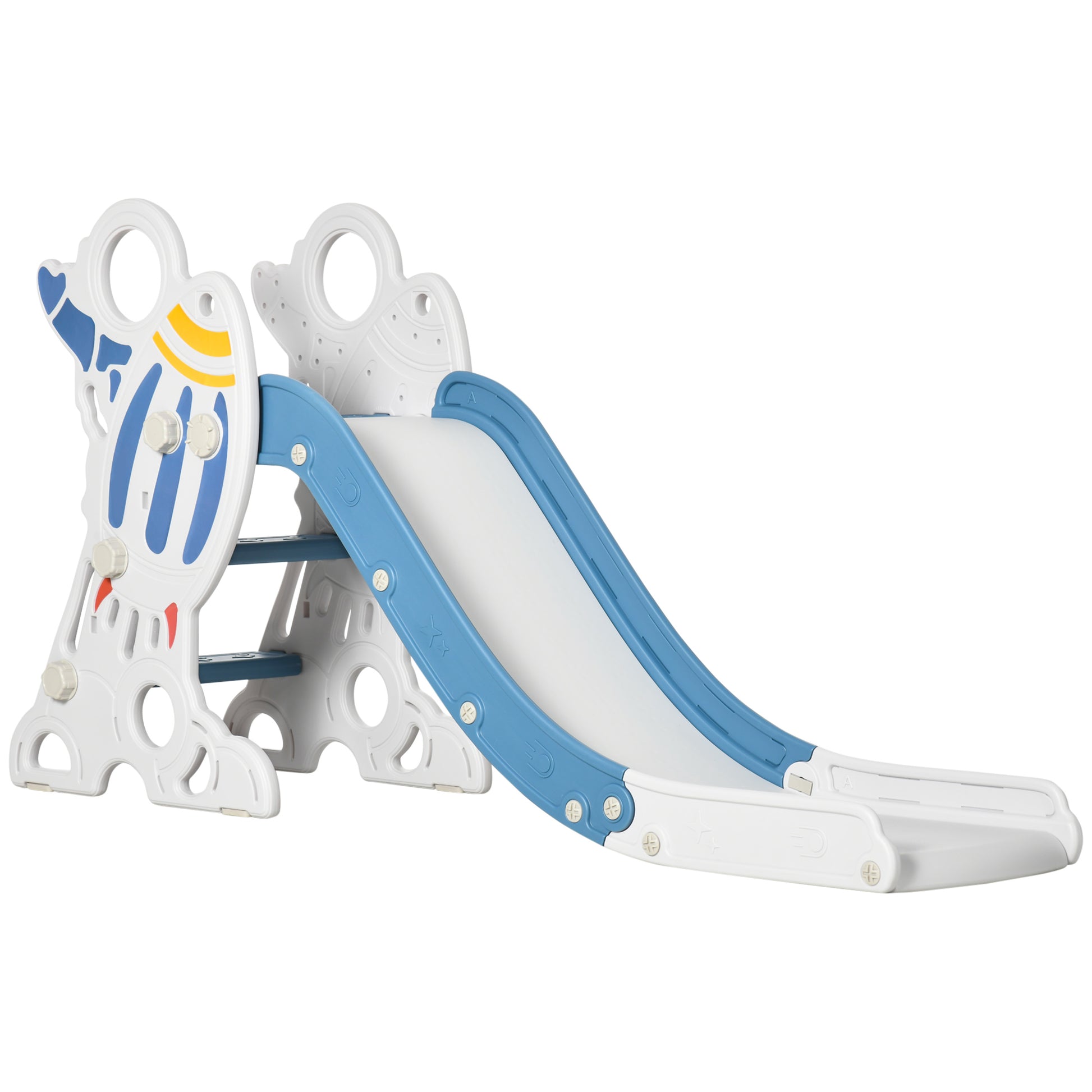 Aiyaplay Tobogán Para Niños De 18-36 Meses Con 3 Escaleras 157x46,5x80 Cm Gris_0